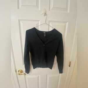 Black cardigan